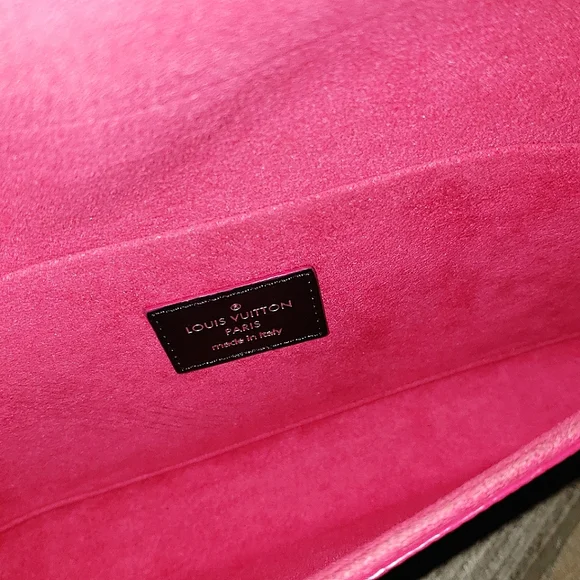 ❌SOLD❌ Authentic Louis Vuitton Felicie Pochette Epi Black Pink Inserts - Picture 7 of 8